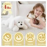 YGZE Weighted Dog Stuffed Animal Realistic Weighted Puppy Plush â 24 Inch, 4 lbs Lifelike Plush Dog Laying Stuffed Animal Gift for Kids & Adults - Retail: $40