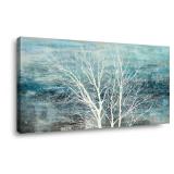 Sxurmtiie abstract landscape bedroom wall art three of life artwork piceure 30inch x60inch modern paintings living room decortaion - Retail: $130