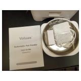 VOLUAS Automatic Cat Feeders - Timed Pet Feeder for Cats and Dogs with Dry Food Dispenser, Desiccant Bag, Programmable Portion Control, 4 Daily Meals, 10s Voice Recorder - Retail: $40