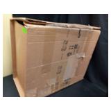 Xeabia 4.5 Gallon Plastic Swing Lid Trash Can, Swing-Top Trash Bin, Black - Retail: $27