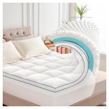 Twin Mattress Topper, 4.5 Inch Memory Foam Mattress Topper for Back Pain & Pressure Relief - 2.5\" Cooling Memory Foam Soft and Supportive + 2\" Pillow Top Mattress Pad Cover, with 8-21\" Deep Pocket 