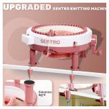SENTRO Upgraded 48 Needle Knitting Machine, Circle Knit Loom Machine with Row Counter and Hand Crank,Crochet Knitting Loom Machine for Beginners and Seasoned Knitters - Retail: $80