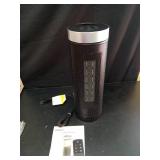 Ceramic Space Heater, Portable Indoor Heater with Remote Control, Three Heating Modes, Overheat and Tip-Over Protection, Suitable for Home, Bedroom, and Office Indoor Use - Retail: $40