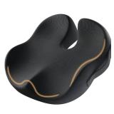 ProtoArc Seat Cushion, Office Chair Cushion for Sciatica, Coccyx Cushion, Ergonomic Memory Foam Seat Cushion for Car, Home, Pressure Relief Pad for Hip, Tailbone, All Day Comfort - Black - Retail: $25