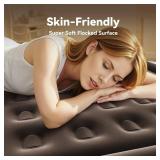 DIVON Queen Air Mattress with Built in Pump Raised, 2 Min Self Inflatable Mattress, 18ââ Blow up Mattress for Adults, 660 LBS Portable Air Bed for Guest, Camping, Travel & Floor, Brown - Ret