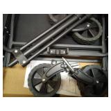 Canpsky Small Collapsible Wagon with Tailgate, Ultra-Compact & Folding Wagon with 350lbs Capacity, Lightweight Portable Utility Wagon Cart for Shopping Camping Sports Garden (Black) - Retail: $47