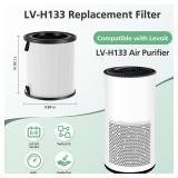 2 Pack LV-H133 Replacement Filter Compatible with LEVOIT LV-H133 Air Purifier, 3-in-1 HEPA Filter, Part No. LV-H133-RF - Retail: $70