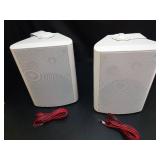 STUDIOFINIX 6.5 Inch 400W Outdoor Speakers Wired Waterproof Passive, Wall Mount Speakers for Patio Home Garage Pool (White) - Retail: $114