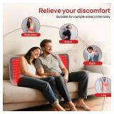 Red Light Therapy Mat for Body, 39.4\" x 24\" Large Size Near Infrared Red Light Therapy Pad Full Body, 660nm&850nm(520 LEDs), Adjustable Timer and Power Levels - Retail: $99