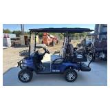 Unused SD Lanch SDLE80 4 seat Deluxe Golf Carts In PURPLE