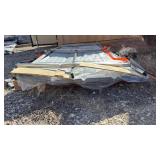 Unused SDLGCSS 50 sheet bundle of Galvanized Corruated Steel-Cream Color