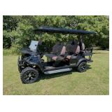 Unused SDGC 100 Golf Cart-Six Passenger Deluxe Model - Black
