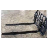 Unused 2026 JCT Skid Steer Pallet Fork Frame with 60in Long Tines Class lll 8000 lbs Industrial Series