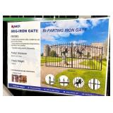Unused Decorative Iron Security Gate - 14ft Wide One set only