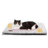 Self Warming Cat Bed Self Heating Cat Dog Mat 24 x 18 inch Extra Warm Thermal Pet Pad for Indoor Outdoor Pets with Removable Cover Non-Slip Bottom Washable Non Electric