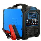 PCHH 12V 24V Car Battery Charger Heavy Duty, 0-15A Automatic Battery Maintainer, Smart Trickle Charger with Auto Shutoffs, Repair, Winter Mode, for Automotive Car Truck Motorcycle Lawn Mower Boat AGM