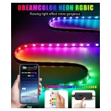 Keiurot Scooter LED Light Strips for Night Riding 5V High Bright Skateboard Lights APP Control RGBIC Waterproof Electric Scooter Accessories 2 in 1