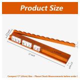 Wintogo Wood Mahjong Racks with Scalloped Magnetic Pushers â Set of 4 Ayous Wood 17\" Mahjong Tile Holders, Lightweight Wooden Mahjong Racks for American Mahjong Accessories & Tile Organizing