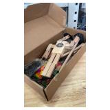 Handmade Wooden Fencing Puppets Toys , Whack A Balloon Strategy Board Game,Balloon Bamboo Man Battle Pre Assembled, Challenge Friends , Game Night Favorite ,Party Games for Groups (with 200 Balloons)