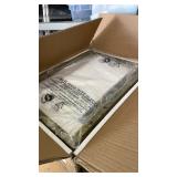 Possile C Shaped End Table Set of 2, Small Side Table for Sofa and Bed, Couch Tables That Slide Under, Snack Side Table for Living Room, Bedroom, White Faux Marble and Gold