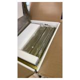 Possile C Shaped End Table Set of 2, Small Side Table for Sofa and Bed, Couch Tables That Slide Under, Snack Side Table for Living Room, Bedroom, White Faux Marble and Gold