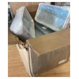 KOHAND 12 Pack 201 Stainless Steel Metal Tray, Metal Surgical Tray, Rectangular Silver Metal Trays for Lab Instrument, 8.8 x 4.6 x 0.79 Inch