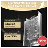 279838 Dryer Heating Element Fit for Whirlpool & Maytag & Kenmore Dryers Replaces AP3094254 PS334313 8565582 3403585 - with 3392519 3977393 Thermal Fuse & 3387134 3977767 High-Limit Thermostat-Sikawai