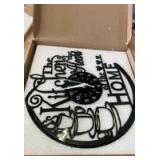 AIENAI 12 inch Kitchen Themed Vinyl Record Clock, Kitchen Home Themed Clock, Coffee Cup Decoration, Office Living Room Coffee Shop Decoration, Suitable for Female Wives, Black, Gift!