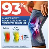 DR. BRACE ELITE Knee Brace with Size Stabilizer (2 Pack) Knee Brace for Women & Men, Workout, Sports, Daily Knee Compression Sleeve for Maximum Knee Pain Support & Fast Recovery (Uranus, XXX-Large)
