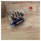 SAILINGSTORY Pirate Ship in a Bottle Sailing Ship Model Nautical Decoration Black Pearl Black Sails