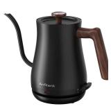 Anfilank Gooseneck Electric Kettle with Thermometer, 0.8L Small Electric Tea Kettle, 1200W Fast Heat, Precision Pour for Coffee & Tea, Auto Shut Off & Dry Boil Protection, Stainless Steel