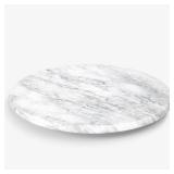 XenMee Marble Lazy Susan, 10\" Lazy Susan Board with Silent Rotating, Natural Marble Cake Turntable for Countertop Kitchen Turntable Storage, Cupcake, Food, Centerpieces