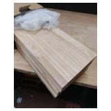 WOPITUES Wood Floating Shelves Set of 6, Shelves for Wall Decor, Farmhouse Shelf for Bedroom, Bathroom Storage Shelves, Book Shelves for Living Room - Rustic Brown