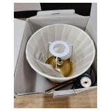 KDG Portables Cordless Table Lamp, Fabric Shade Desk Lamp, 4000mAh Rechargeable Battery Powered Lighting, Dimmable Light for Dining Room, Bedroom, Bedside, Bar, Night Light, Camping, Balcony (Bronze)