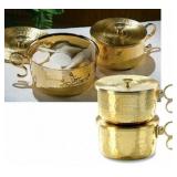 A 600 Host Brass Stacking Ciborium with Lid