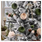Ouddy Decor Velvet Christmas Ornaments Set