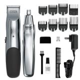 Wahl Groomsman Rechargeable Beard Trimmer kit for Mustaches, Nose Hair, and Light Detailing and Grooming with Bonus Wet/Dry Battery Nose Trimmer â Model 5622v