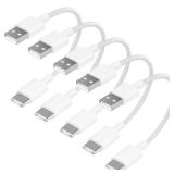[Apple MFi Certified] Short iPhone 17 Charger Woven, 5Pack 8Inch Short USB-C Cable USB to Type-C Fast Charging Nylon Braided Cord Compatible with iPhone 17 16 15 Pro Plus Airpods PowerBank