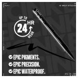 NYX PROFESSIONAL MAKEUP Epic Ink Liner, Waterproof Liquid Eyeliner - Black, Vegan Formula