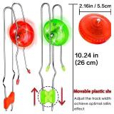 Stocking Stuffers for Kids Toys Boys 3pcs Light Up Gyro Wheel Toy Birthday Gifts for Men, Magic Rail Twirler Magnetic Yoyo Spinner Sensory Fidget Toys for Kids Ages 3-5-7 4-8-12 Year Old Boys & Adults