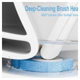Ucaimao 2 Pack Disposable Toilet Brush and Holder Set,Extended Handle with 48 Cleaner Refills Toilet Brush for Toilet Bowl Cleaners,Bathroom Cleaning, Bathtub - Blue (Ocean Fresh Scent)
