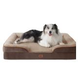 Bedsure Orthopedic Dog Bed for Extra Large Dogs - XL Washable Dog Sofa Beds Large, Supportive Foam Pet Couch Bed with Removable Washable Cover, Waterproof Lining and Nonskid Bottom, Brown