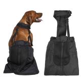 Drag Bag for Paralyzed Pets, Indoor Dog Wheelchair Alternative for Disabled Back Rear Legs Dog, Protects Chest and Limbs, Durable Nylon Breathable and Comfortable (L)
