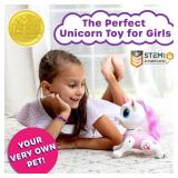 Power Your Fun Robo Pets Unicorn Toy for Girls and Boys - Remote Control Robot Toys with Interactive Hand Motion Gestures, STEM Programmable Treats, Walking, Dancing Robot Unicorn Kids Toy (Pink)