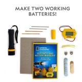 National Geographic Battery Making Kit - Potato Clock and Penny Powered Flashlight Science Kit, 2 Electricity STEM Projects for Kids, Electrical Circuit Toy for Boys and Girls (Amazon Exclusive)