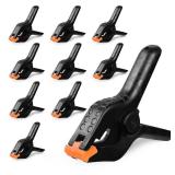 4.5 Inch Spring Clamps Heavy Duty, 10 Pack Spring Clips, Backdrop Clips Clamps for Crafts Woodworking Photography