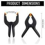 4.5 Inch Spring Clamps Heavy Duty, 10 Pack Spring Clips, Backdrop Clips Clamps for Crafts Woodworking Photography