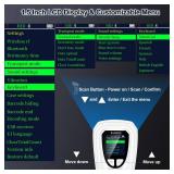 KUIIYER 1D QR 2D Barcode Scanner, Bluetooth Wireless Bar Code Scanners with Setting Keypad & LCD Screen Display & AI Voice, Handheld Barcode Reader for iPhone, Android, iPad, Tablet, Computers & POS