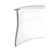 Prime-Line M 6211 Shower Door Bottom Sweep, 36 In. x 1 In. Strip, Vinyl Construction, Clear, 5/32 In. Tee Insert Shape (Single Pack)