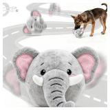 Hanarook Interactive Dog Toys, Self Moving Dog Toy to Keep Them Busy, Electronic Vibrating Dogs Toy/Squeaky Bouncing Ball for Small Medium Large Dogs with Jumping Music Talking Silent Mode (Elephant)
